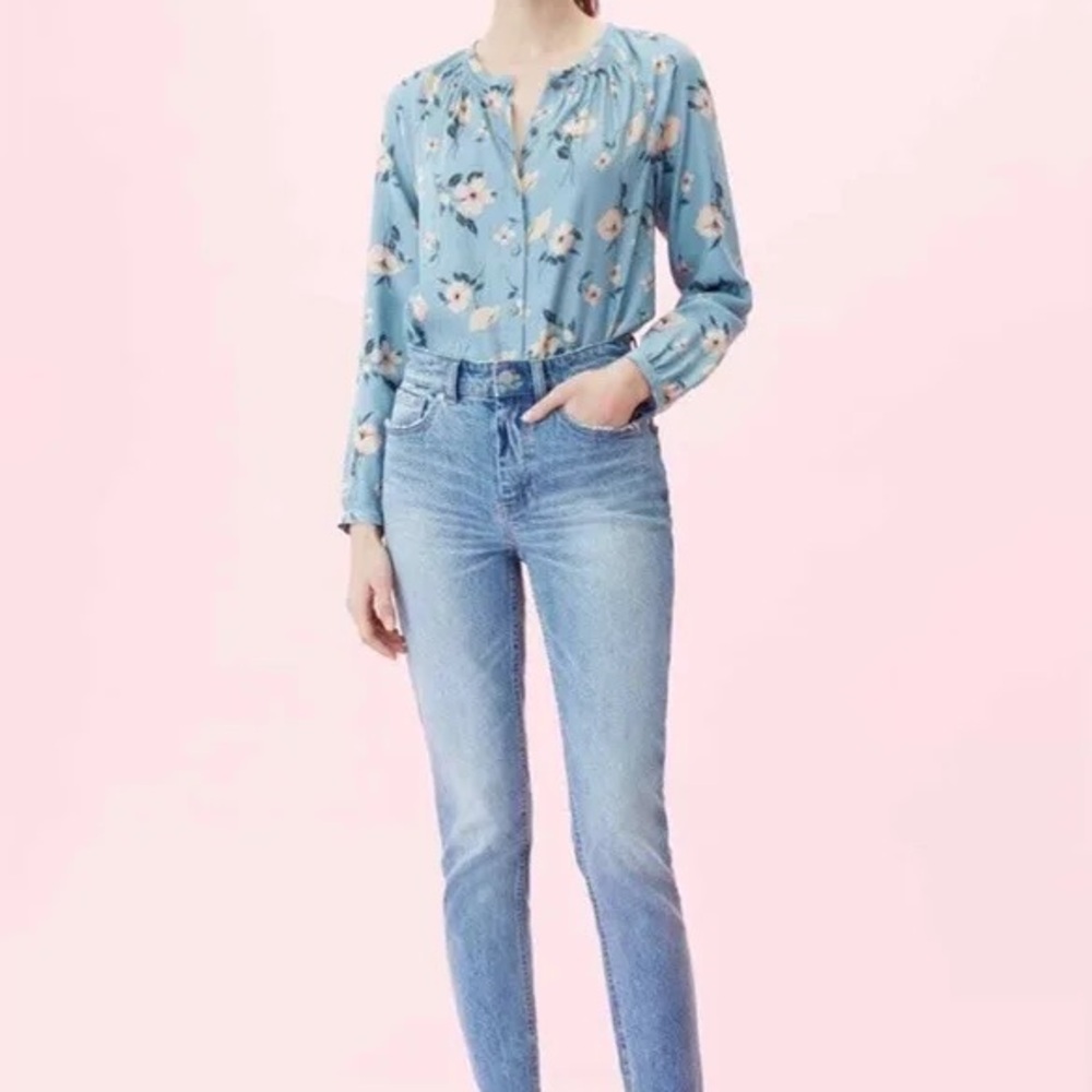 REBECCA TAYLOR Daniella Floral Jacquard Top Silk